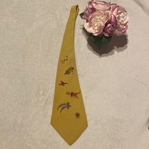 Hand Painted Fly Fishing Neck Tie